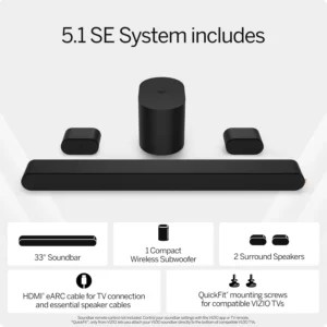 VIZIO 5.1 Soundbar SE
