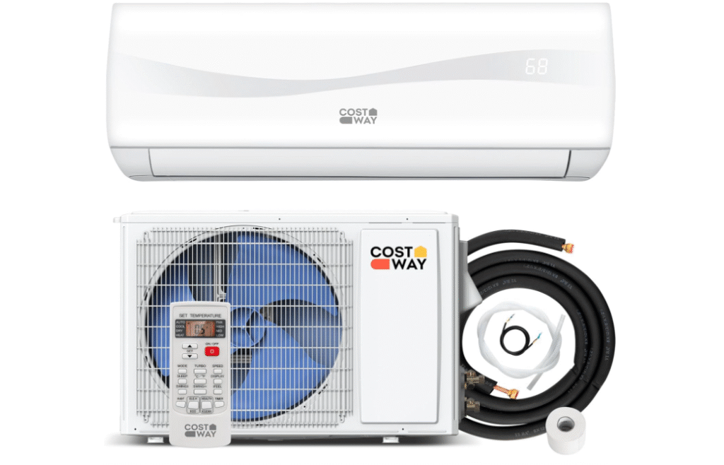 costway 12000btu mini split air conditioner & heater tested review