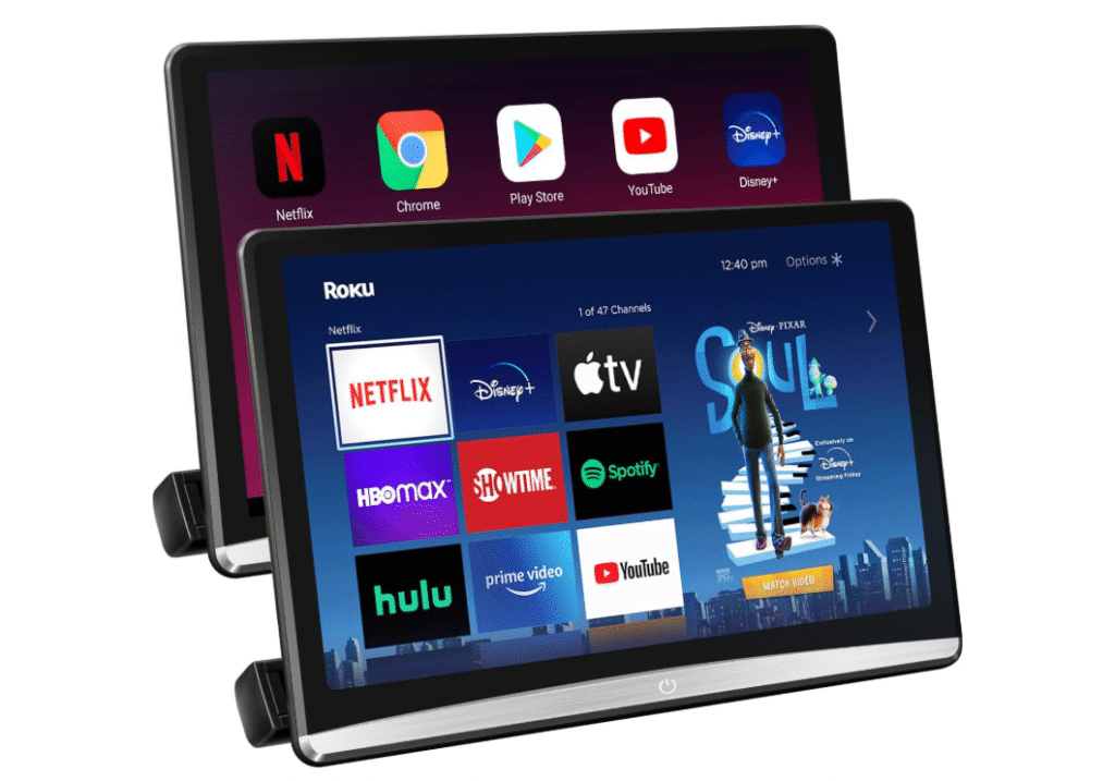 12.4 android 4k portable tv for cars reviews