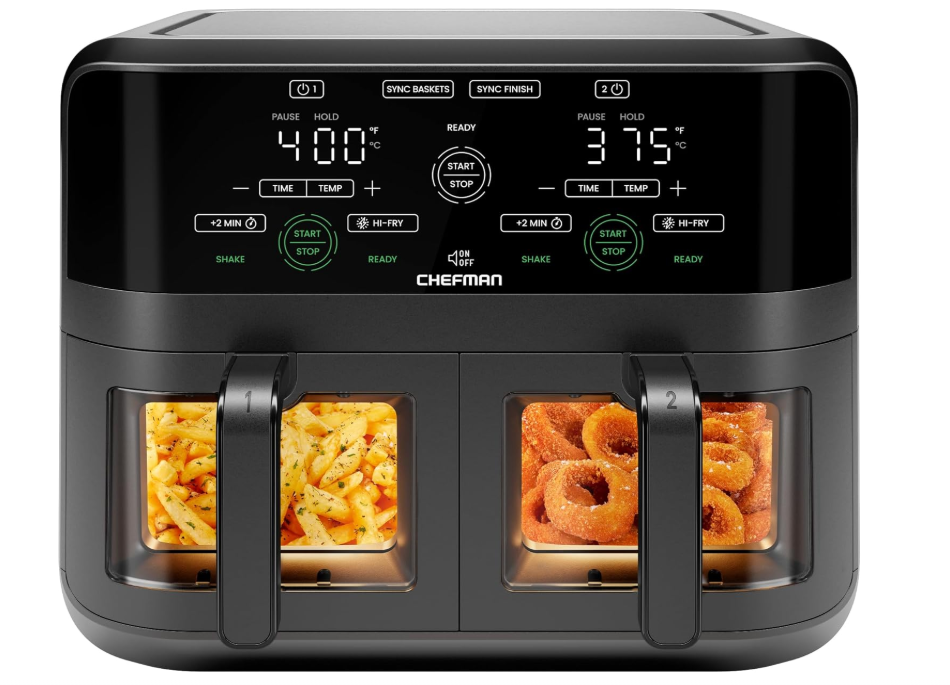 chefman 6 quart dual basket air fryer reviews