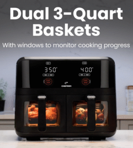 chefman 6 quart dual basket air fryer reviews