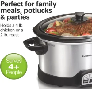 Hamilton Beach 4 Quart Programmable Slow Cooker